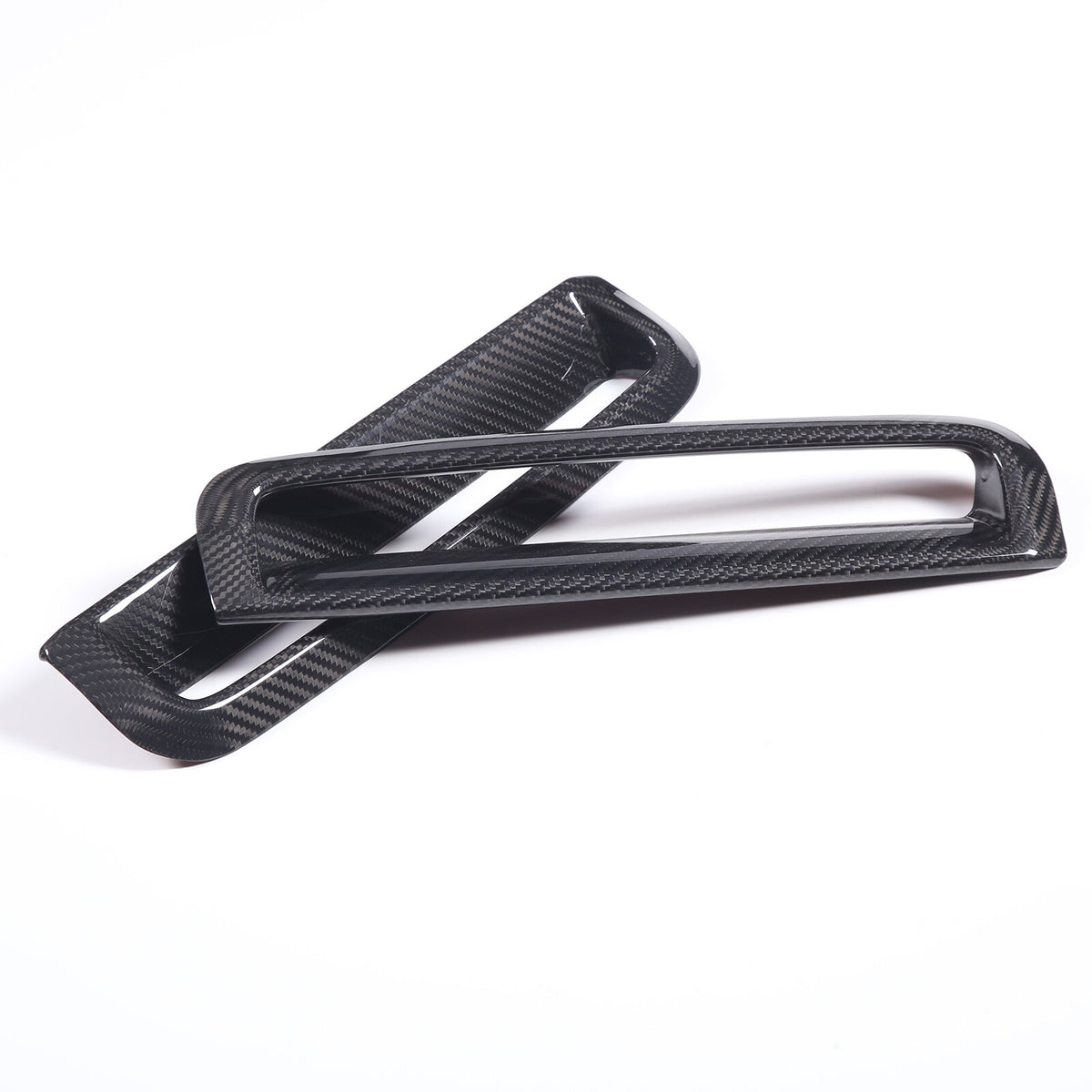 Real Carbon Fiber Front Fog Light Decor Cover Trim For BMW 4 series G26 2022-25 6