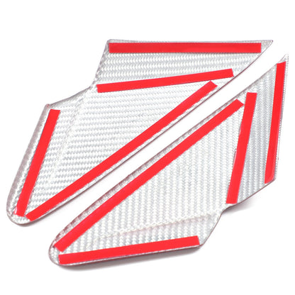 Red Real Carbon Fiber Front A-Pillar Triangle Trim For Subaru WRX Levorg 2022+ 5