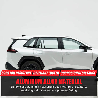 Aluminum Rear Door Window Louver Air Vent Panel Trim For Toyota RAV4 XA60 2026+ 15