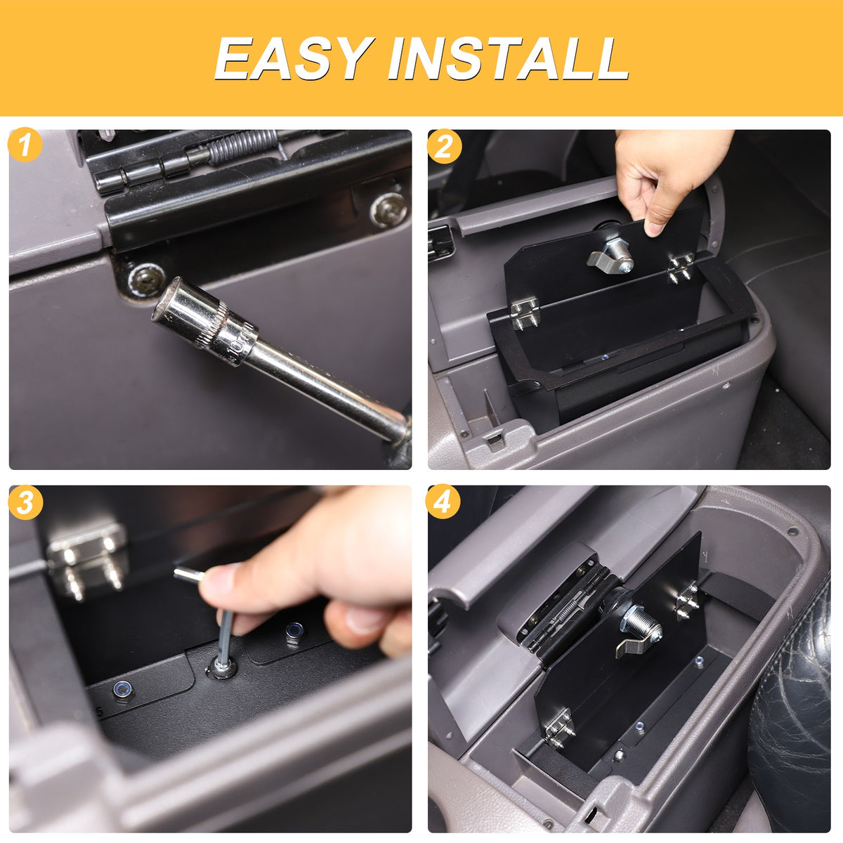 Console Safe Box Armrest Lock Storage Organizer For Toyota Celica 1999-2005 10