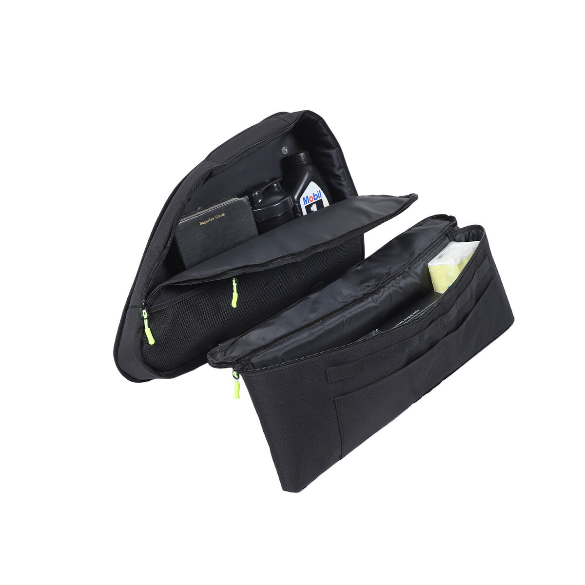 Black Rear Trunk Left Side Storage Bag Organizer For Honda Odyssey RB3 2014-24 4