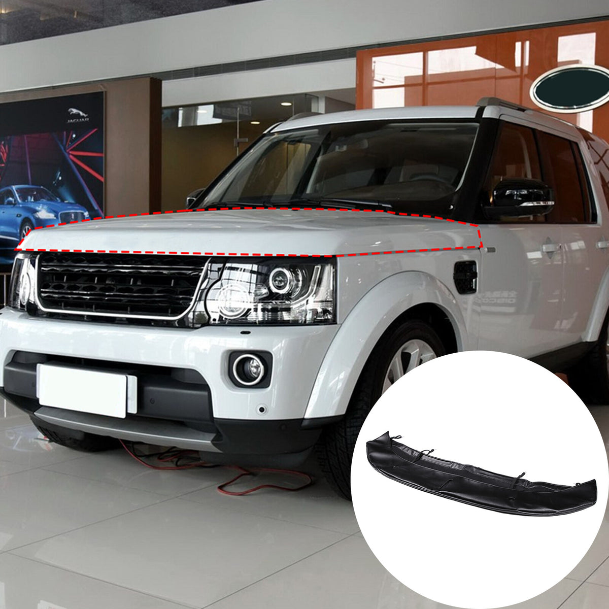 Car Bonnet Hood Bra Protector Mask Cover For Land Rover Discovery 3&4 04-16 US 16