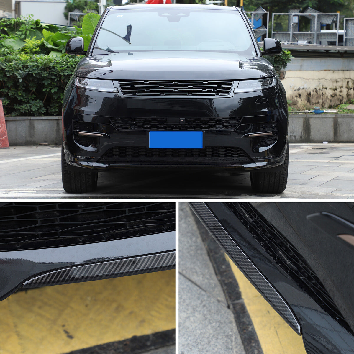 ABS Carbon Fiber Front Center Bumper Trim For LR Range Rover Sport L461 2023+ 18