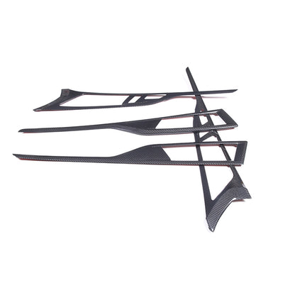 Real Carbon Fiber Door Handle Panel Trim Strip For BMW 8 Series 4-Door 2019-2022 11