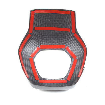 Real Honeycomb Carbon Fiber Steering Wheel Center Surround Cover For C8 Corvette 10