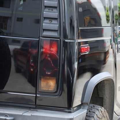 Fit For Hummer H2 Smoked Blackout Tail Light Covers 2003-2009 Models 8