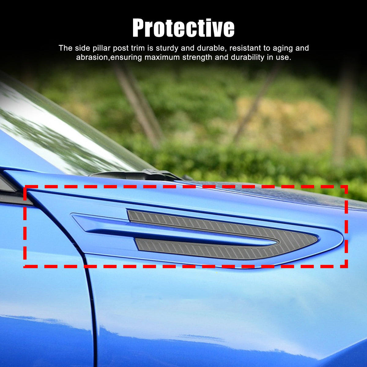 Real Carbon Fiber Side Fender Airvent Trim For Toyota 86 16-20/Subaru BRZ 12-20 14