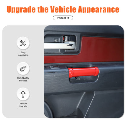 Sport Red Interior Door Panel Handle Trim Cover For Toyota FJ Cruiser 07-21 US 4