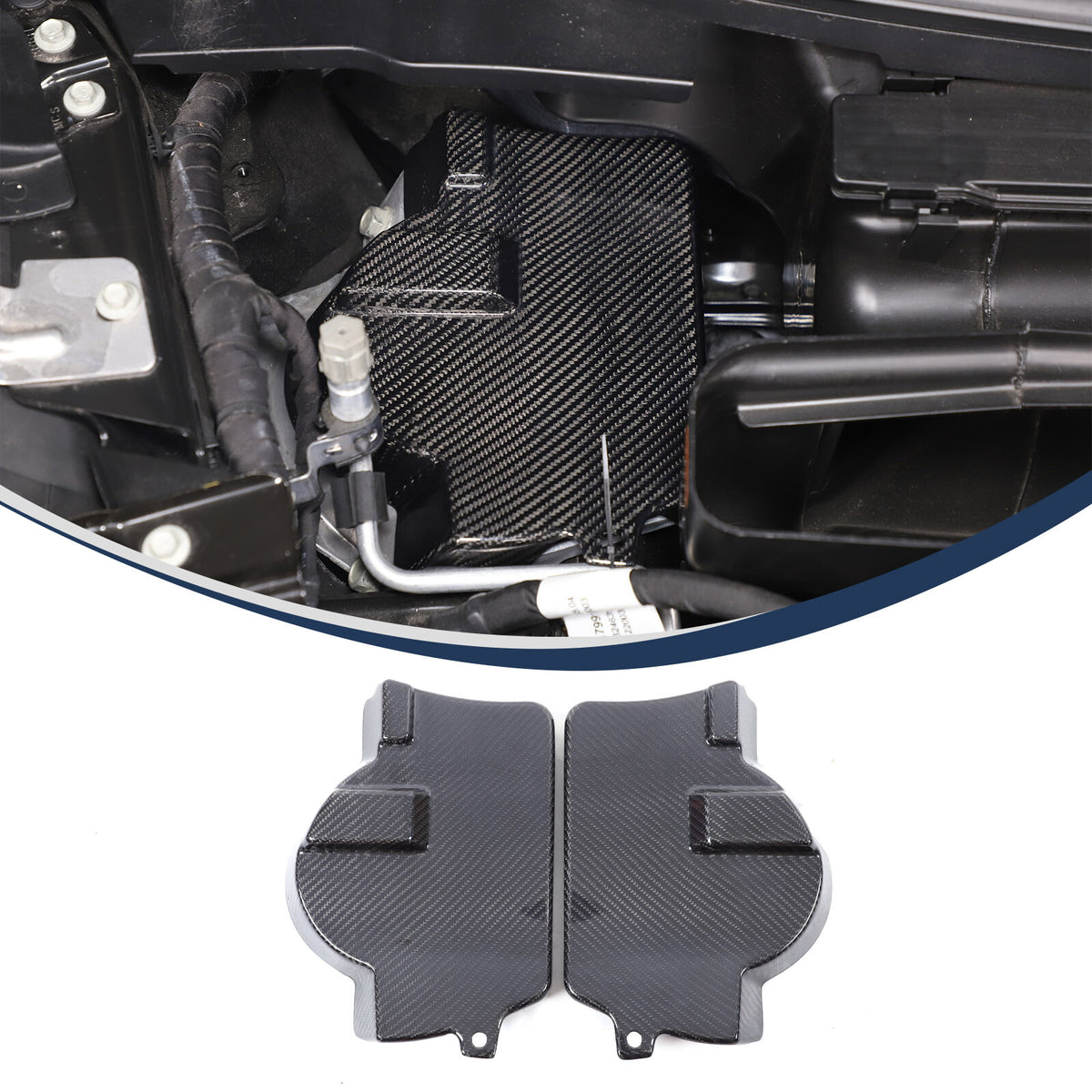 Real Carbon Fiber Front Strut/Shock Tower Cover For Corvette C8 2020-2026 6