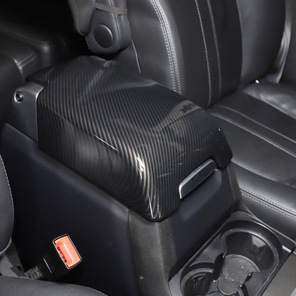 ABS Carbon Fiber Center Console Armrest Box Cover For LR Discovery 3/4 04-16 16