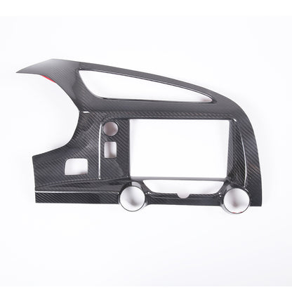 Real Carbon Fiber Center Dashboard AC Air Vent Cover Trim For Corvette C7 14-19 16