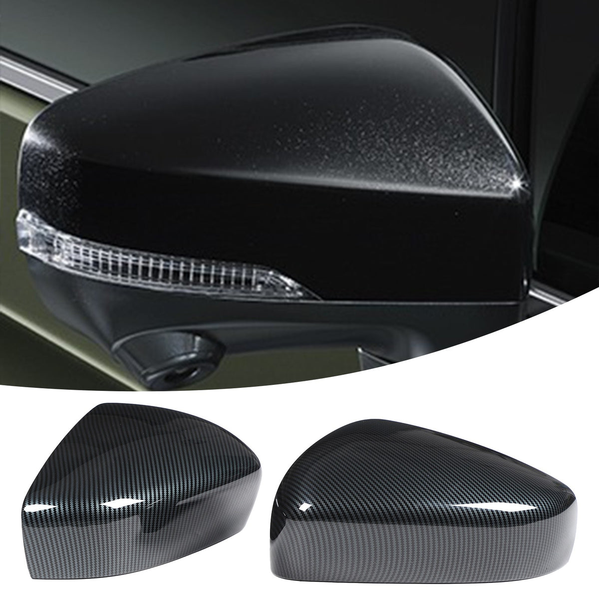 Carbon Fiber ABS Rearview Mirror Cover Trim For Subaru Outback 2026+ 16