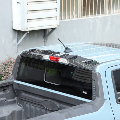 Carbon Fiber ABS Roof Rear Spoiler Trim Cover For Ford Maverick 2022+ 9