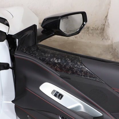 Forged Real Carbon Fiber Full Interior Set Cover Trim Kit For Corvette C8 20-25 - Variants 16-20 19