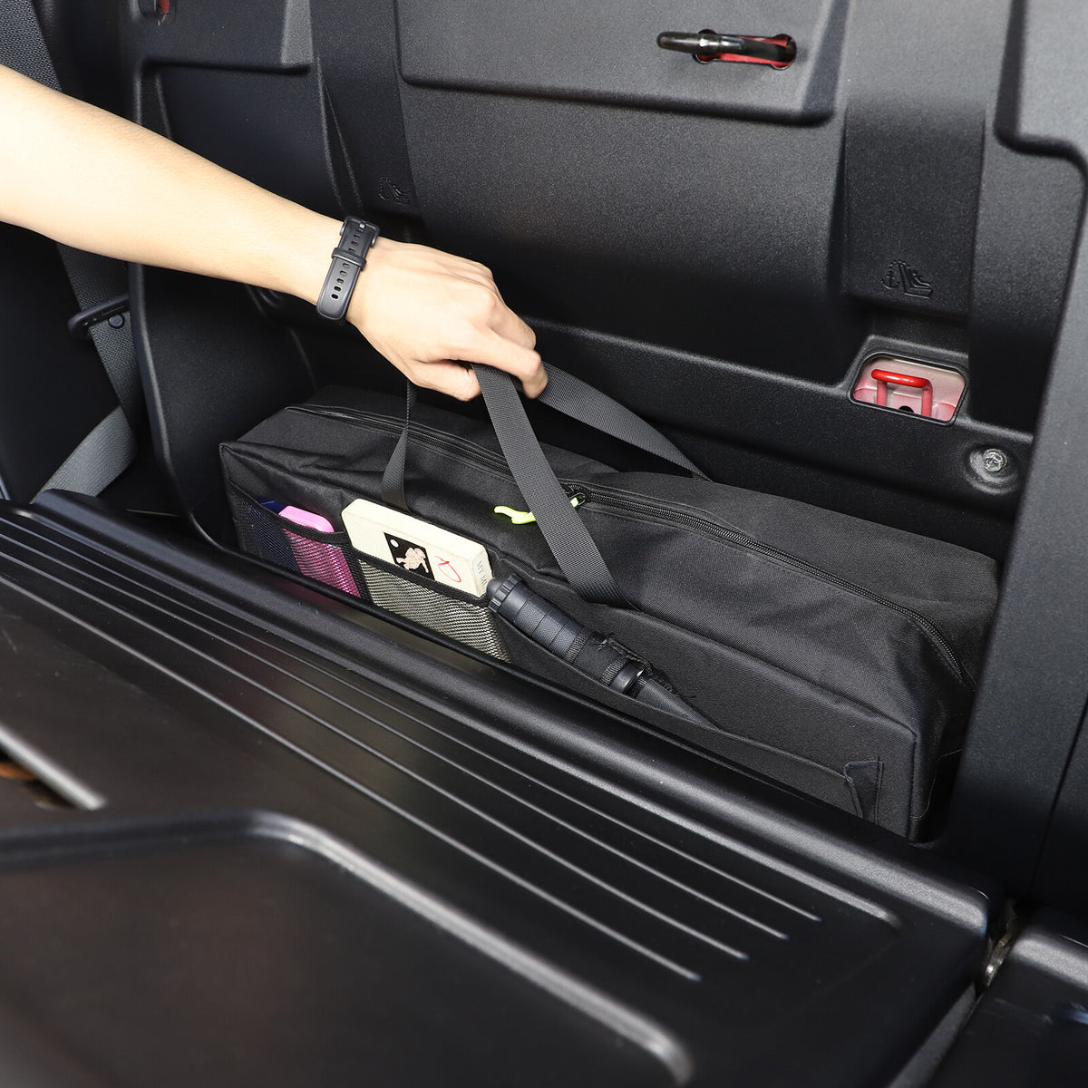 Car Auto Trunk Organizer Rear Seat Storage Bag For Toyota Tacoma 2016-2022 14