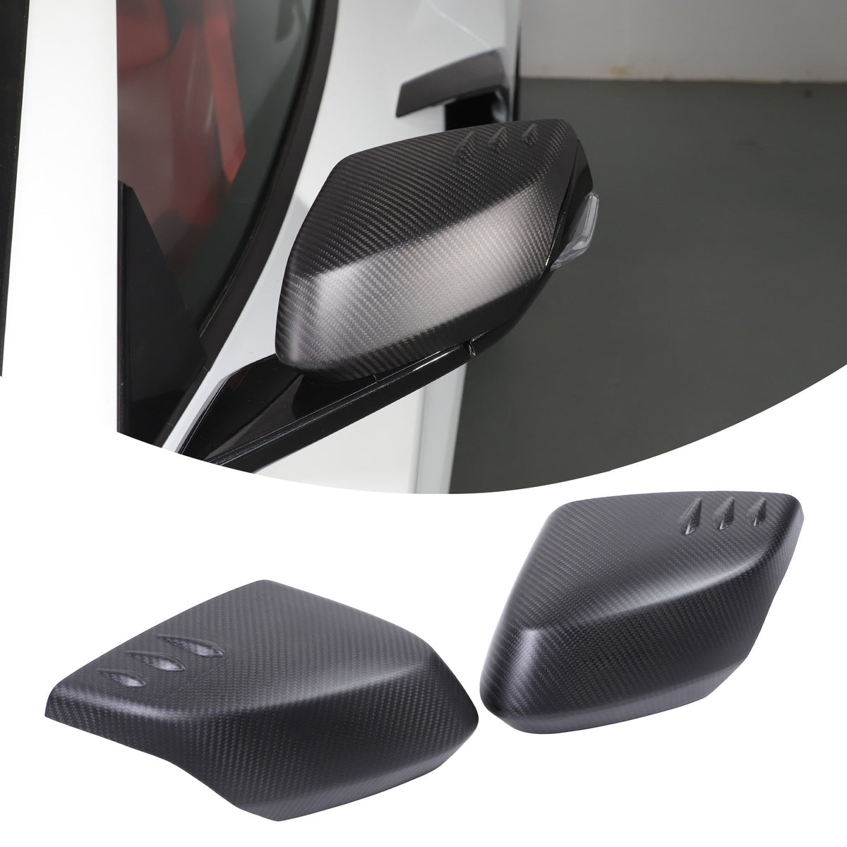 Matte Real Carbon Fiber Interior Exterior Trim Cover For Corvette C8 2020-25 122