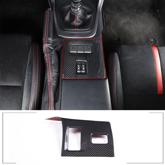 Real Carbon fiber Seat Adjustment Panel Trim Cover for Toyota 86/Subaru BRZ 2022 1