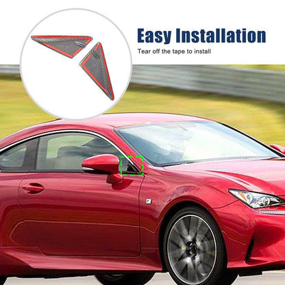 Real Carbon Front Triangle A-Pillar Cover For Lexus RC F GT3 Track ART 14-22 US 2