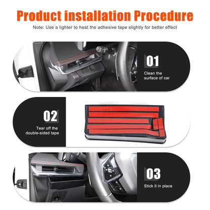 ABS Steering Wheel Left Storage Box Tray For Corvette C8 2020-26 8