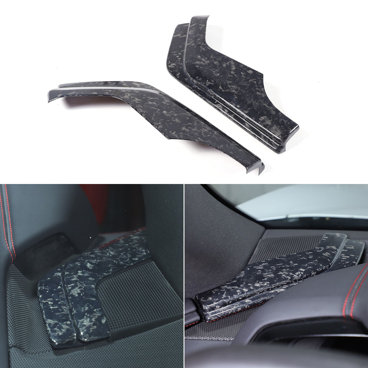 Forged Carbon Fiber Center Console Dashboard Cover Trim For Corvette C8 2020-26 16