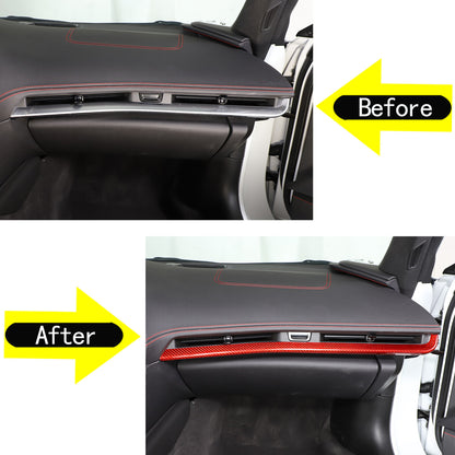 Red Real Carbon Fiber Full Interior Set Decor Trim Kit for Corvette C8 20-25 - Styles 1-5 28