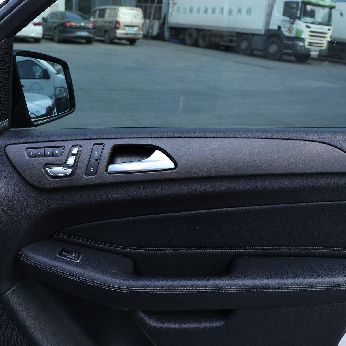 Wood Grain Door Panel Trim For Benz ML W166/GLE W166/GLS/X166/GL X164 13-19 US 2