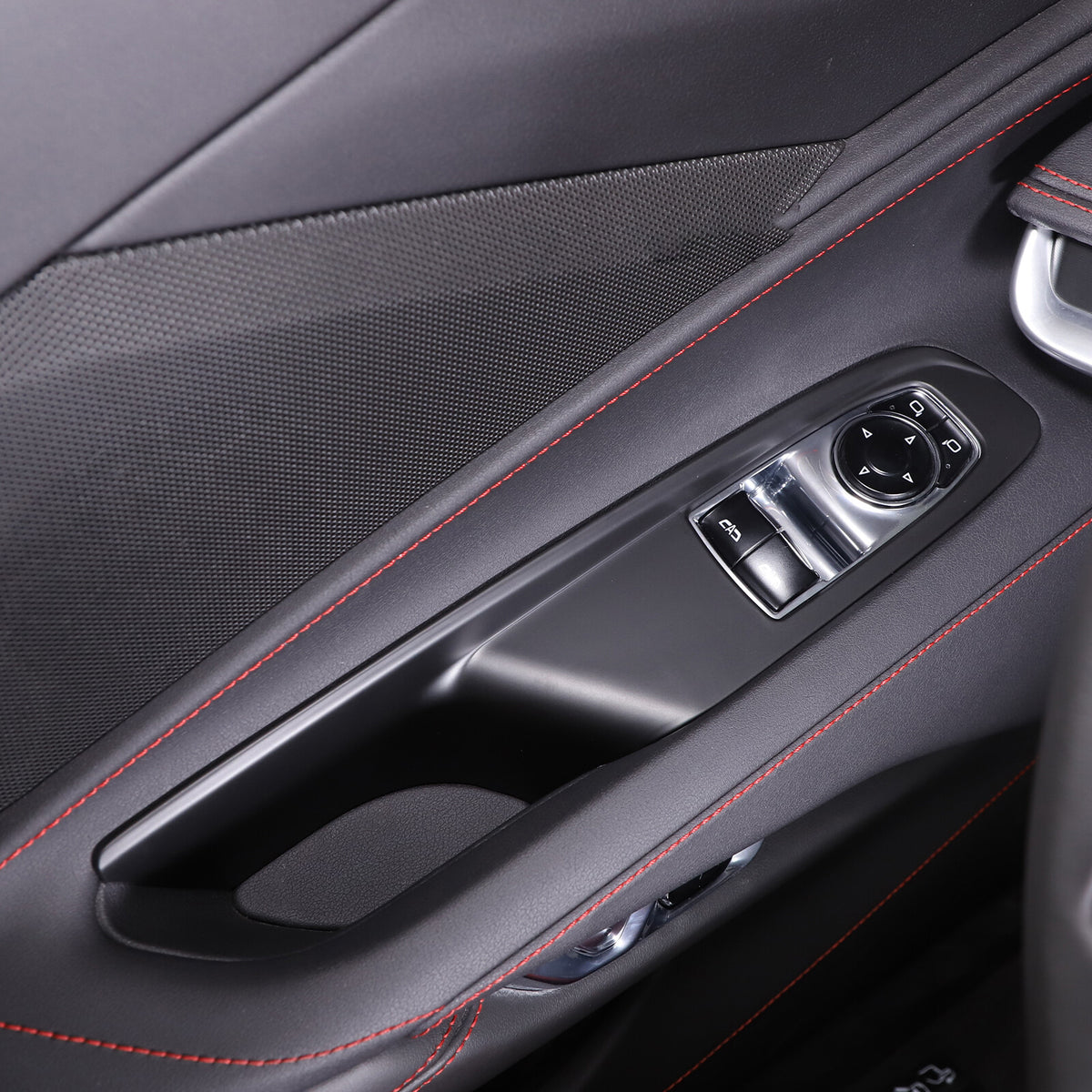Matte Black ABS Full Interior Set Cover Trim Kit For Corvette C8 2020-25 - Styles 1-5 21