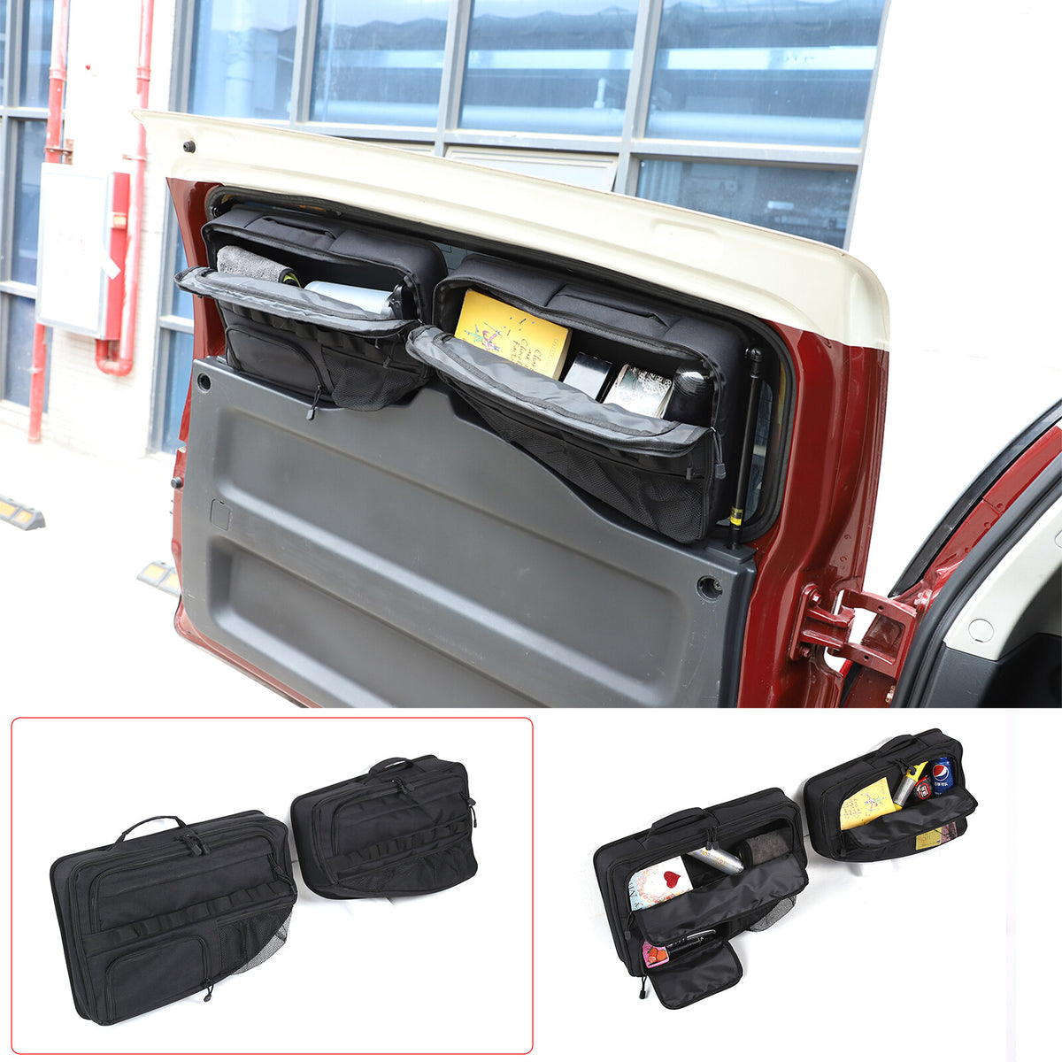 Tailgate Rear Door Cargo Trunk Storage Bag Organizer For Toyota FJ Cruiser 07-21 7