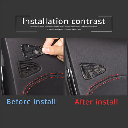 Forged Carbon Fiber Door A/C Vent Panel Trim Cover Fit For Corvette C8 20-26 4
