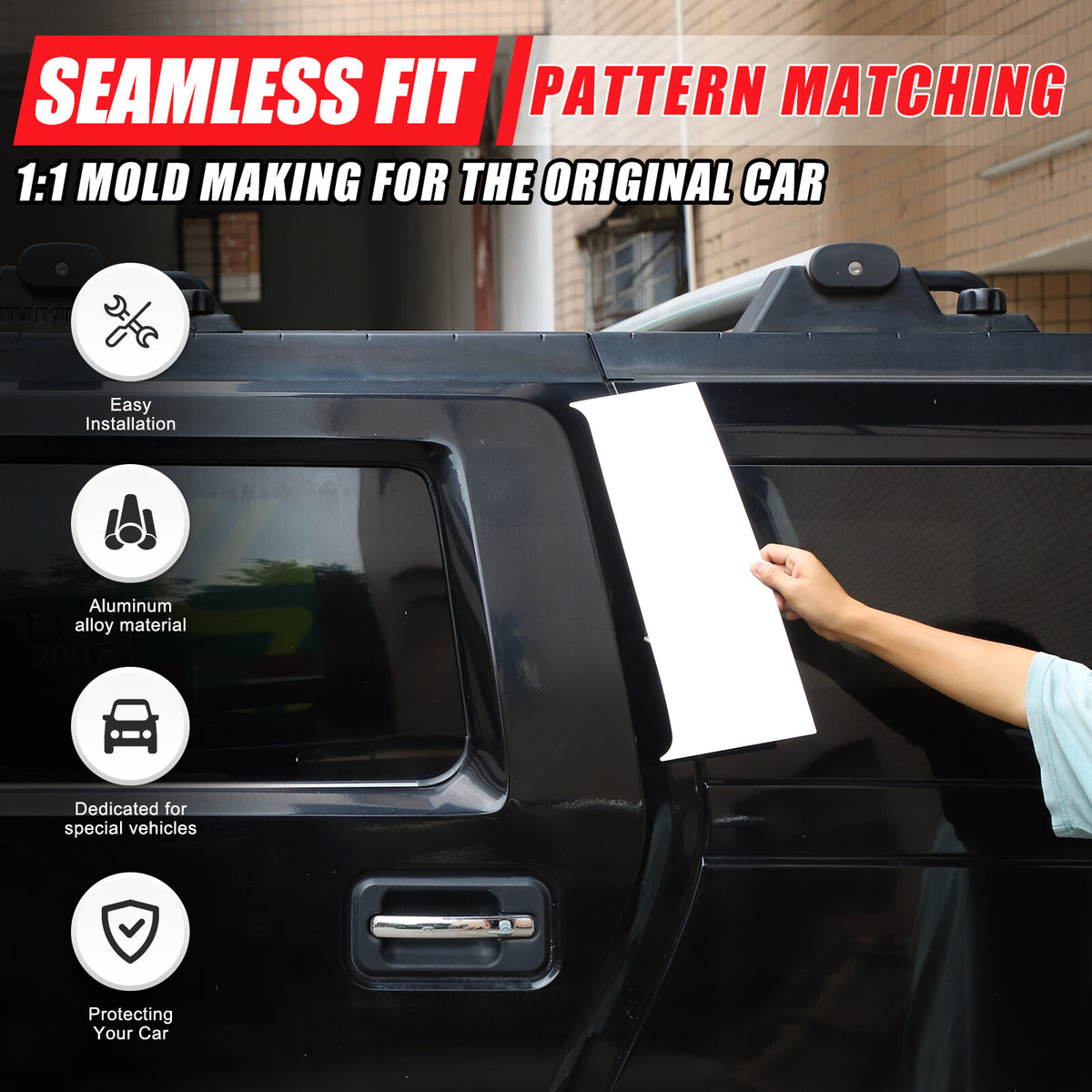 Chrome Steel Exterior Rocker Panel Trim Hood Deck Vent Set For Hummer H2 03-09 35