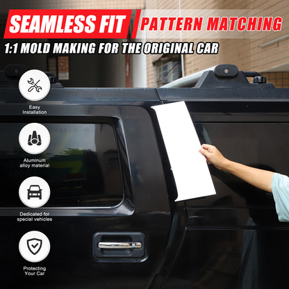 Chrome Steel Exterior Rocker Panel Trim Hood Deck Vent Set For Hummer H2 03-09 35