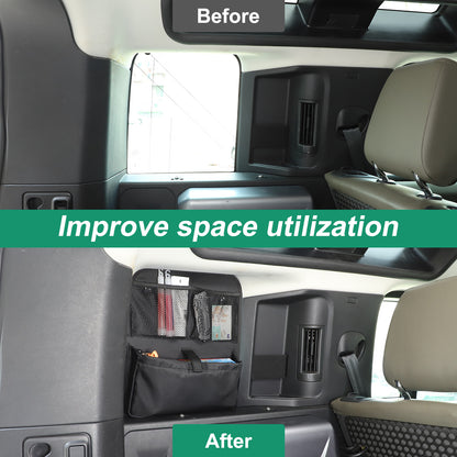 Rear Trunk Anti-roll Storage Bag Organizer Oxford For LR Defender 90 110 2020-24 3