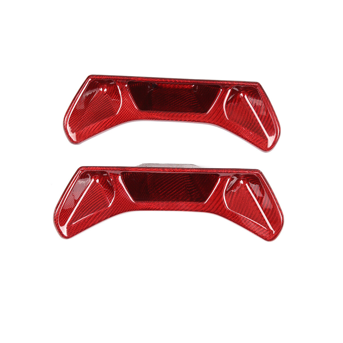 Red Carbon Car Rear Back Seat Trim Panel Back Cover Frame for Toyota Supra 19+ 9