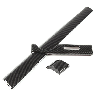Carbon fiber Look Dashboard Center Console Trim Cover for Nissan Titan 2016-23 8