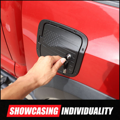 Star Alloy Locking Fuel Door Gas Tank Cap Cover Lock Key For Toyota Tacoma 16-23 21