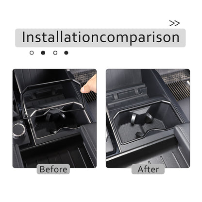 Matte Black ABS Interior Decoration Cover Trim Kit For Toyota Tundra 2022-26 US - Variants 16-20 14