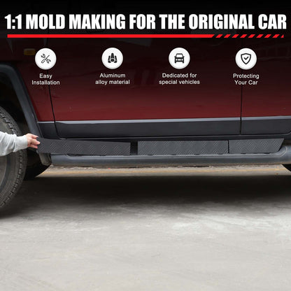 Black Alloy Car Body Door Side Molding Trim For Toyota FJ Cruiser 2007-21 4