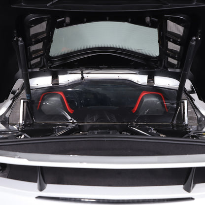 Real Carbon Fiber Engine Bay Tank Panel Cover Frame Trim For Corvette C8 2020-26 - Styles 6-10 36