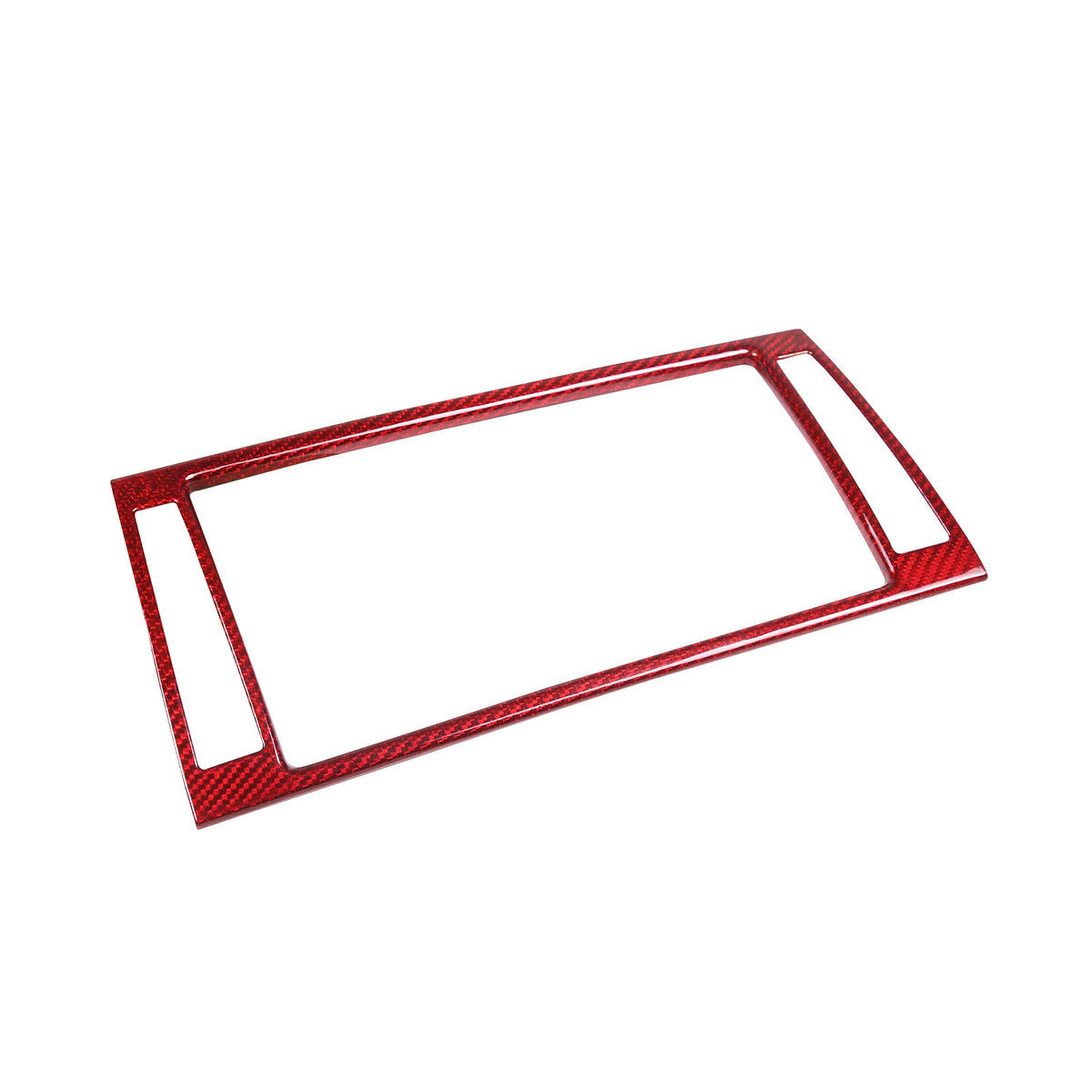 Red Carbon Fiber Dashboard Navigation Cover Trim for For Jaguar F-TYPE 13-18 8
