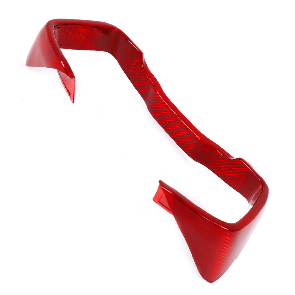 Red Real Carbon Fiber Center Console Dashboard Trim For Subaru WRX 2022+ 9