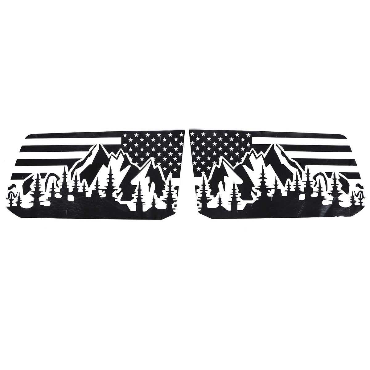 US Flag Rear Side Window Trim Stickers For Toyota Land Cruiser LC250 2024+ US 22