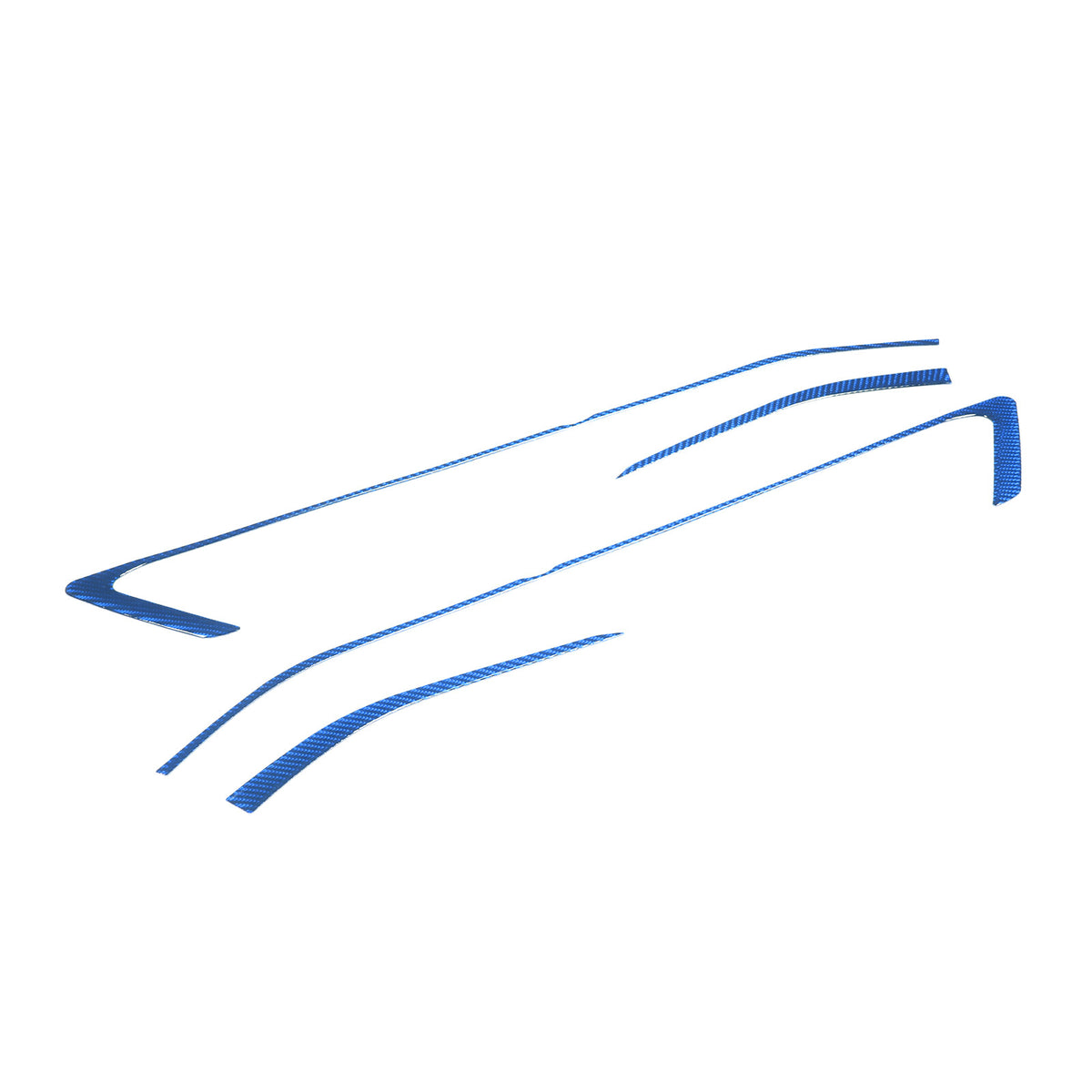 Blue Carbon Fiber Interior Door Panel Trim Sticker Strip For Corvette C8 2020-25 17