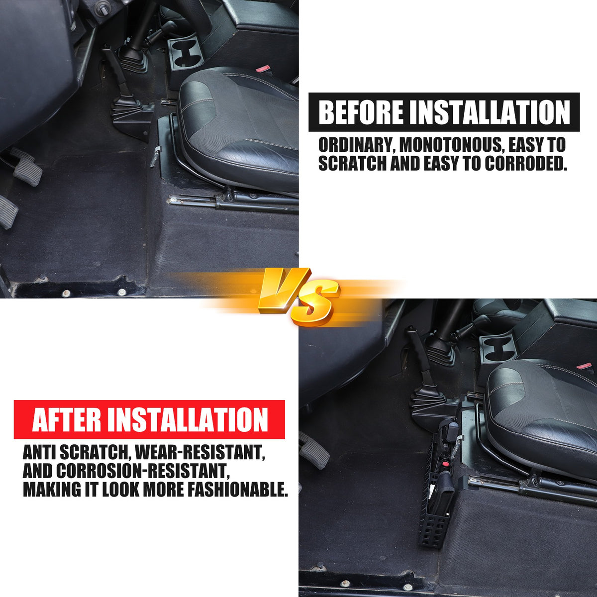 Aluminum Driver Seat Underseat Storage Basket Trim For LR Defender L316 2004-18 24