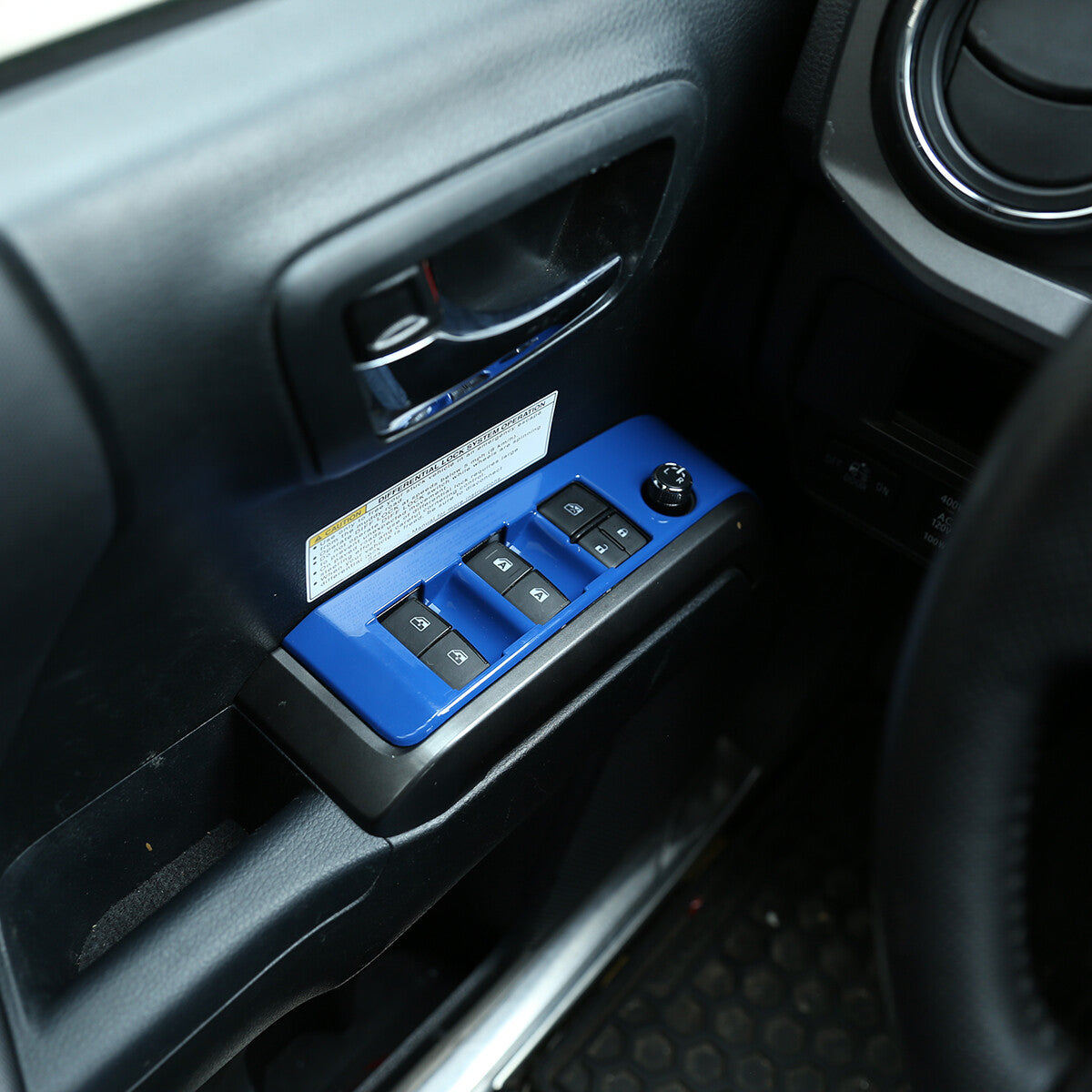 Dark Blue Interior Dashboard Center Console Trim Set Kit For Toyota Tacoma 16-23 6