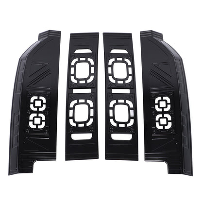 Mesh Piano Black ABS Taillight Protection Trim For LR Defender L663 2020-2025 15