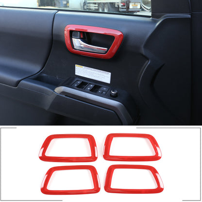 21PCS Red ABS Interior Central Control Decorative Trim For Toyota Tacoma 2016-20 12