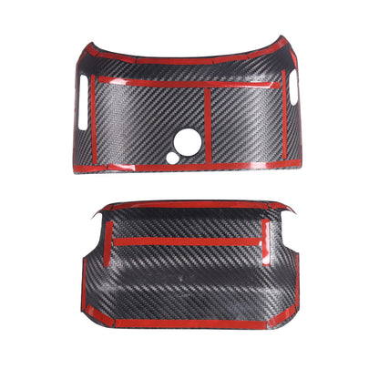 Real Dry Carbon Fiber Steering wheel base upper trim for For Corvette C7 2014-19 9