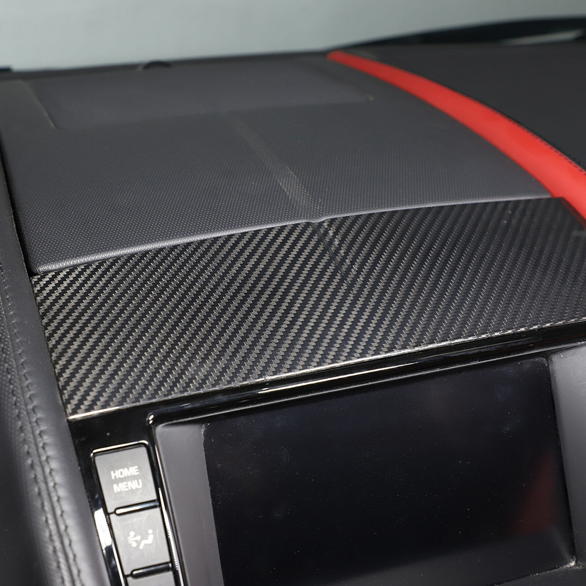 Real Carbon fiber Navigation screen upper cover Trim For Jaguar F-TYPE 2013-22 6
