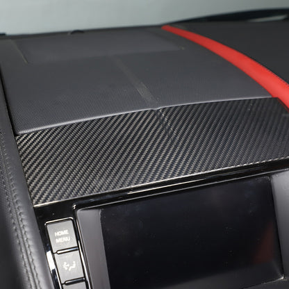 Real Carbon fiber Navigation screen upper cover Trim For Jaguar F-TYPE 2013-22 6