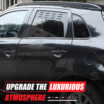 Alloy Rear Window Louver Shutter Cover Trim For Mitsubishi Outlander Sport 11-18 12